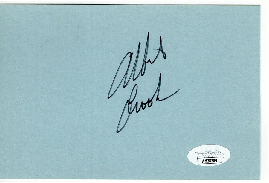 Albert Brooks Signed Autographed Index Card Comedy Legend JSA AM28209