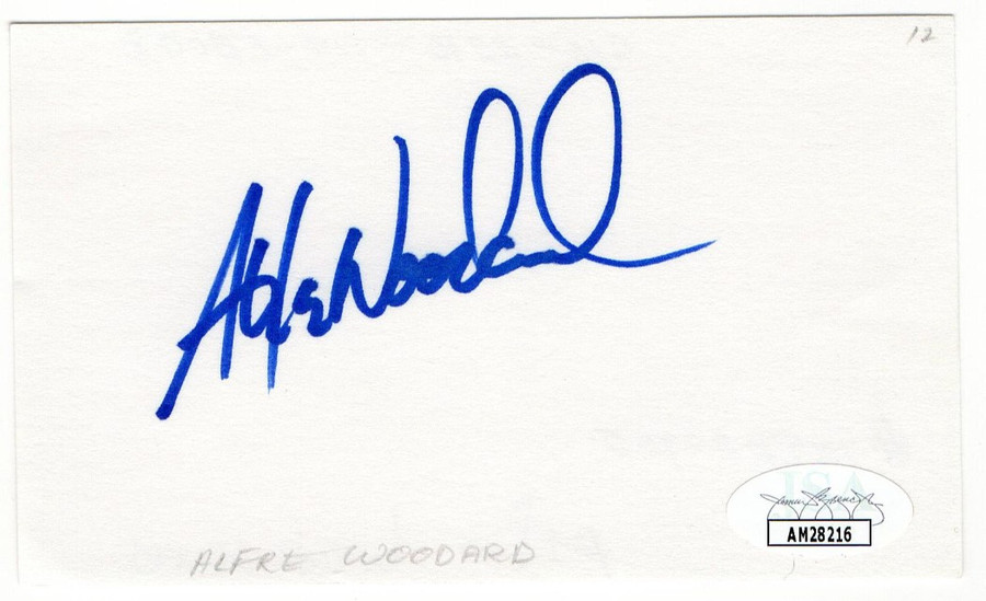 Alfre Woodard Signed Autographed Index Card Hill Street Blues LA Law JSA AM28216