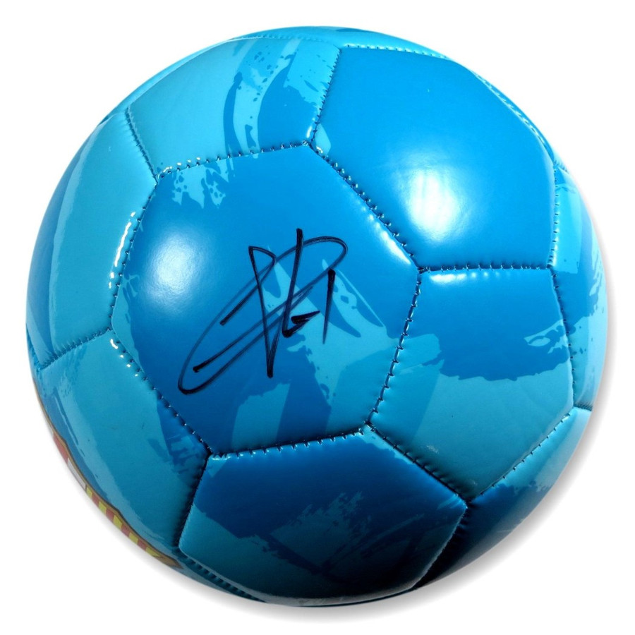 Jules Kounde Signed Autographed Soccer Ball FC Barcelona Blue JSA AM56496