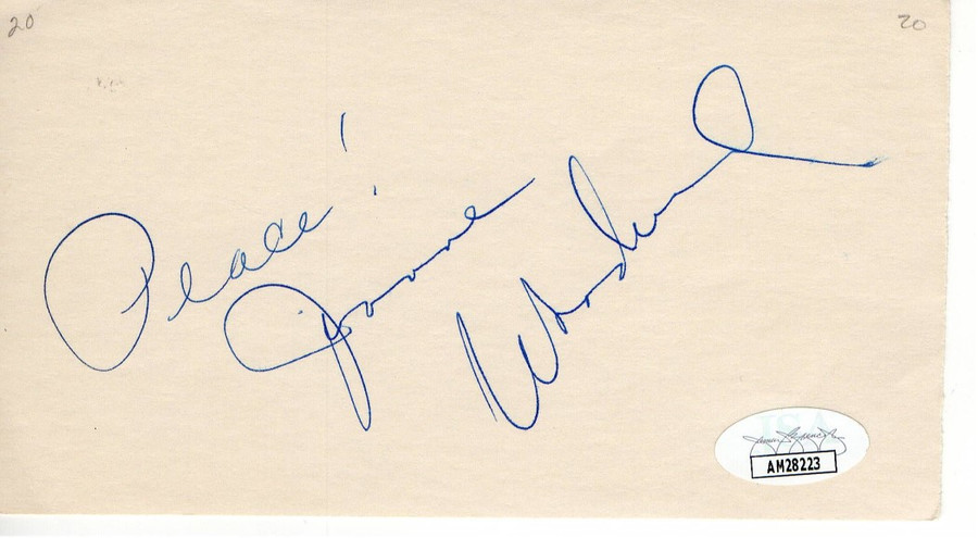 Joanne Woodward Signed Autographed Cut Signature Three Faces of Eve JSA AM28223
