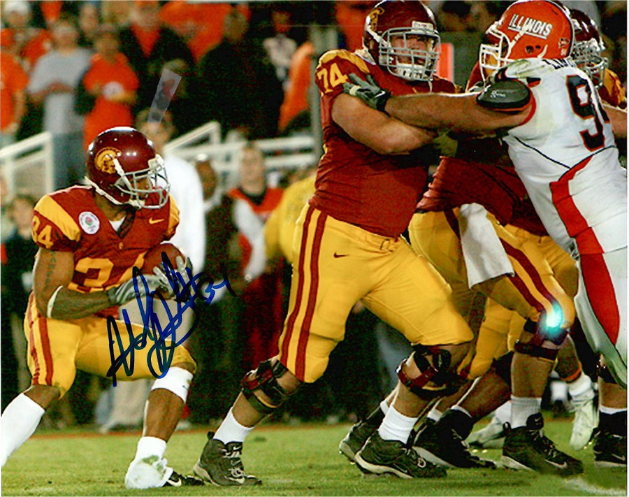 Hershel Dennis Signed Autographed 8x10 Photo USC Running Back W/ COA A