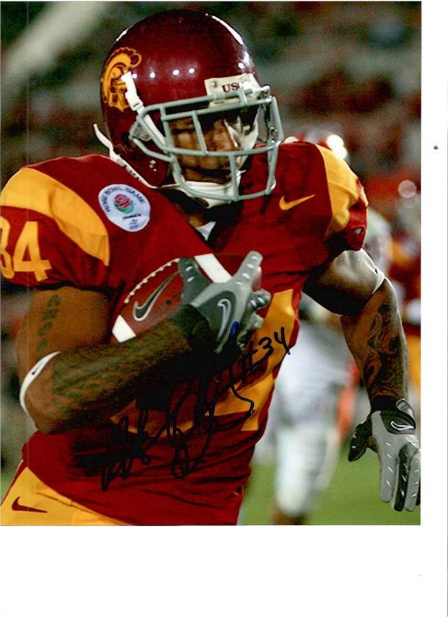 Hershel Dennis Signed Autographed 8x10 Photo USC Running Back W/ COA E