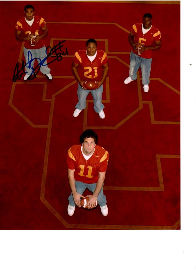Hershel Dennis Signed Autographed 8x10 Photo USC Running Back W/ COA D