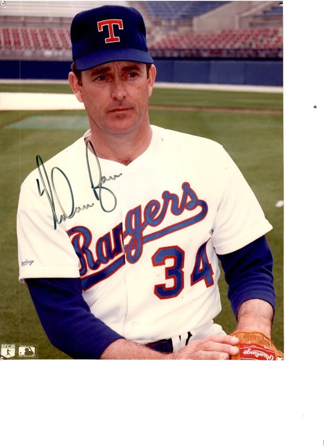 Nolan Ryan Signed Autographed 8x10 Photo Texas Rangers Pitcher JSA AM55006