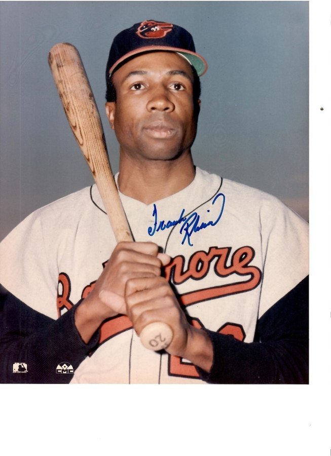 Frank Robinson Signed Autographed 8x10 Photo Baltimore Orioles Outfielder JSA