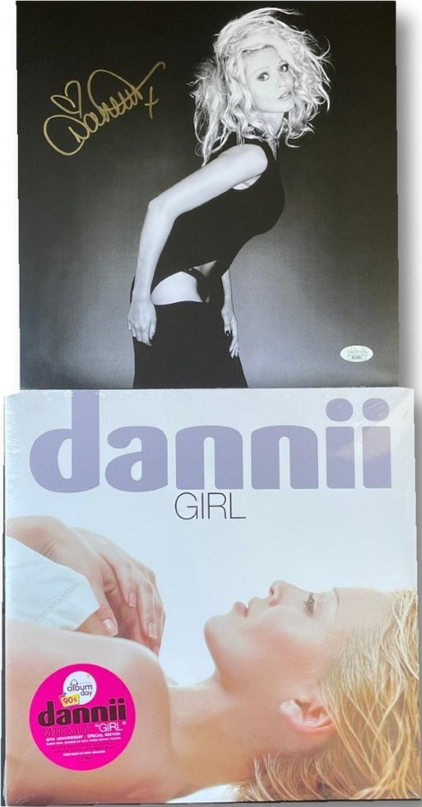 Dannii Minogue Signed Autographed Record Promo Photo GIRL Album W/ Vinyl JSA