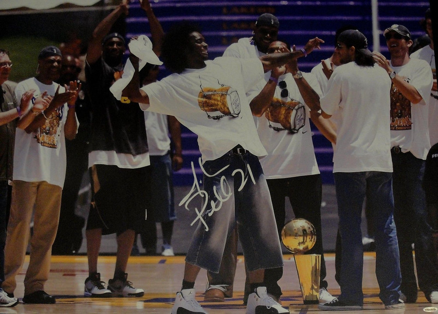 Josh Powell Hand Signed Autographed 22x32 Stretched Canvas LA Lakers UDA