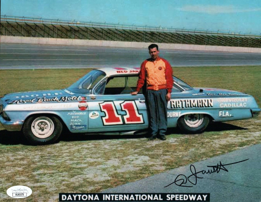 Ned Jarrett Signed Autographed 8X10 Photo Vintage NASCAR Legend JSA AL41173