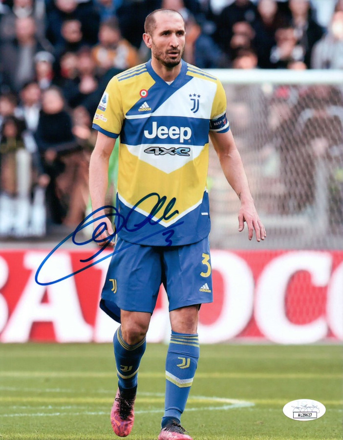 Giorgio Chiellini Signed Autographed 8X10 Photo Juventus Team Italy JSA AL29627
