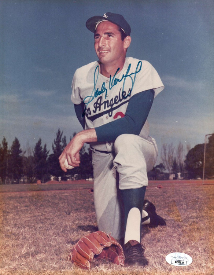 Sandy Koufax Signed Autograph 8X10 Photo Dodgers Vintage Field Pose JSA AK83929