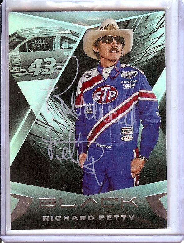 Richard Petty 2022 Chronicles Black Hand Signed Autograph NASCAR