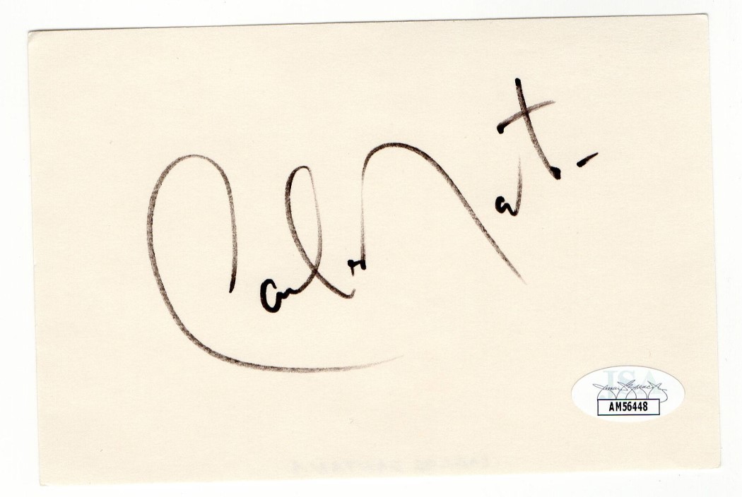 Carlos Santana Signed Autographed Index Card Rock Legend JSA