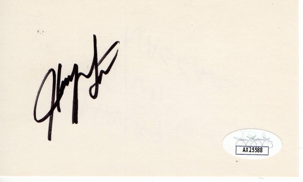 Harry Gant Signed Autographed Index Card NASCAR Driver JSA AX25588