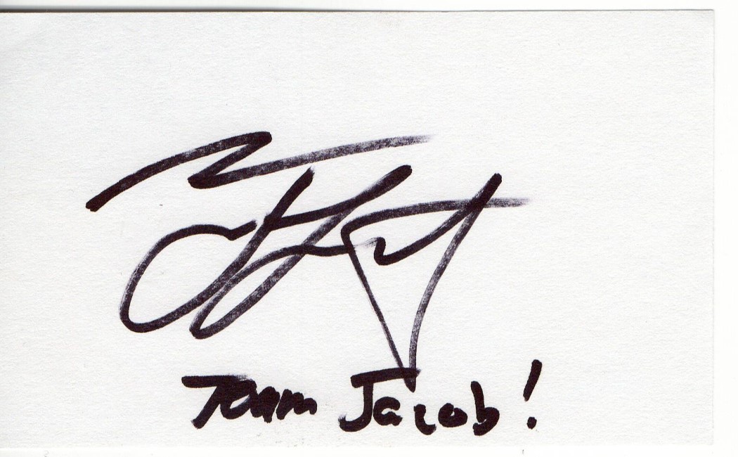 Taylor Lautner Signed Autographed Index Card Twilight 