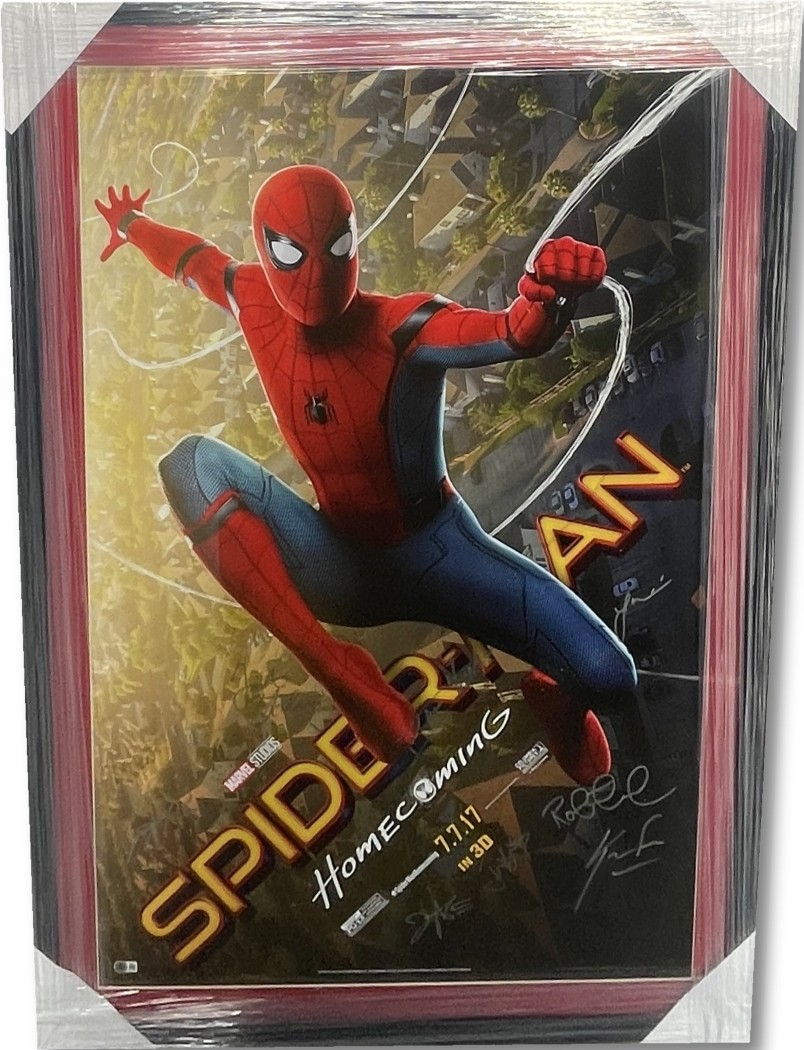 Spider-Man Homecoming Signed Cast 27x40 Poster Tom Holland Zendaya