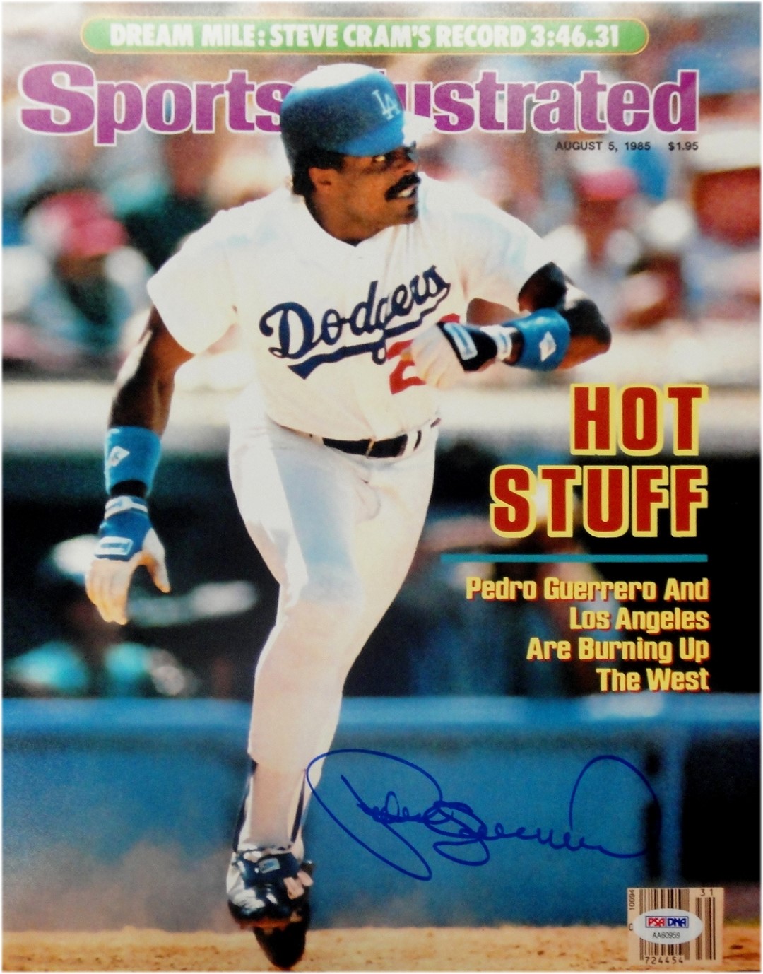 Pedro Guerrero autographed Baseball Card (Los Angeles Dodgers