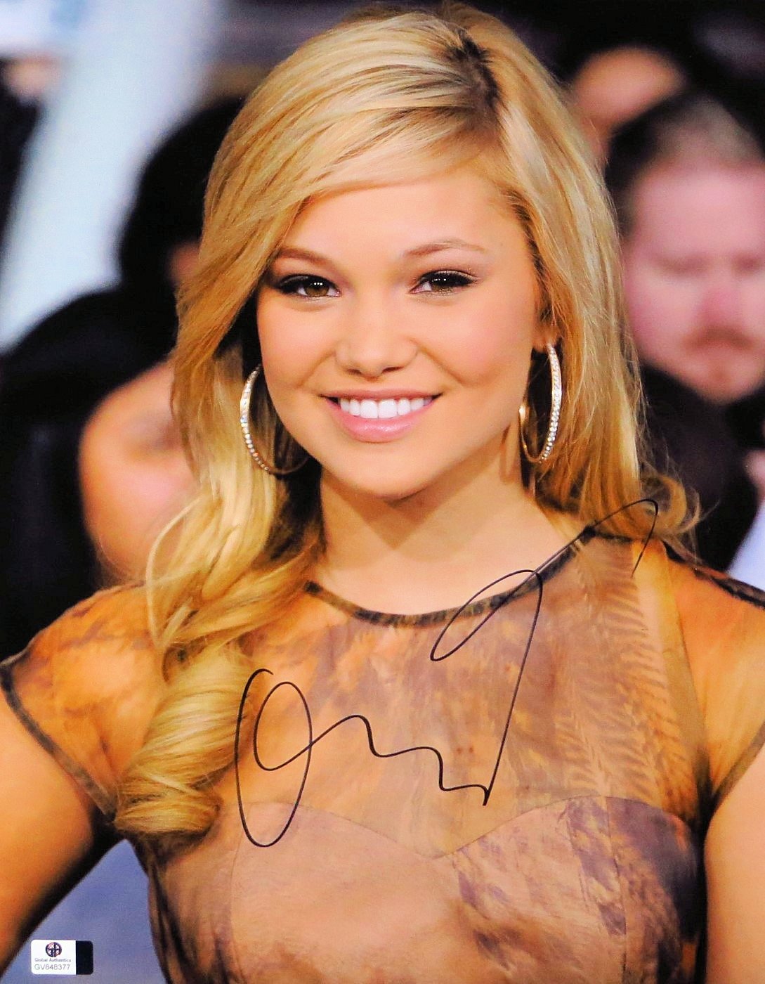 Olivia Holt Signed Autographed 11X14 Photo Kickin It Cute Smile GV848377 photo