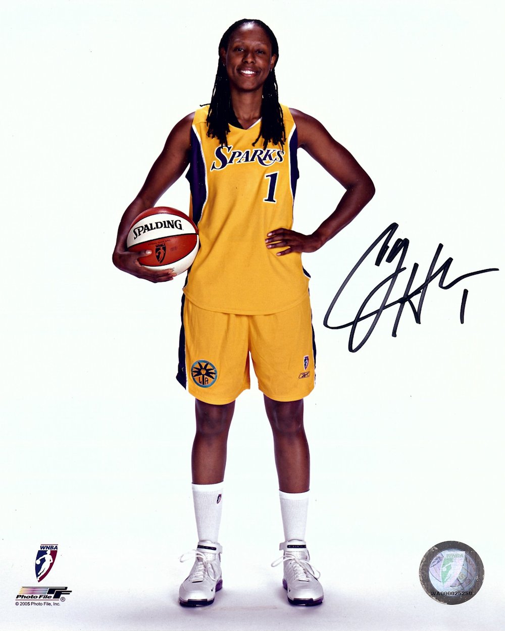 Adidas WNBA Women's Los Angeles Sparks Chamique Holdsclaw #1