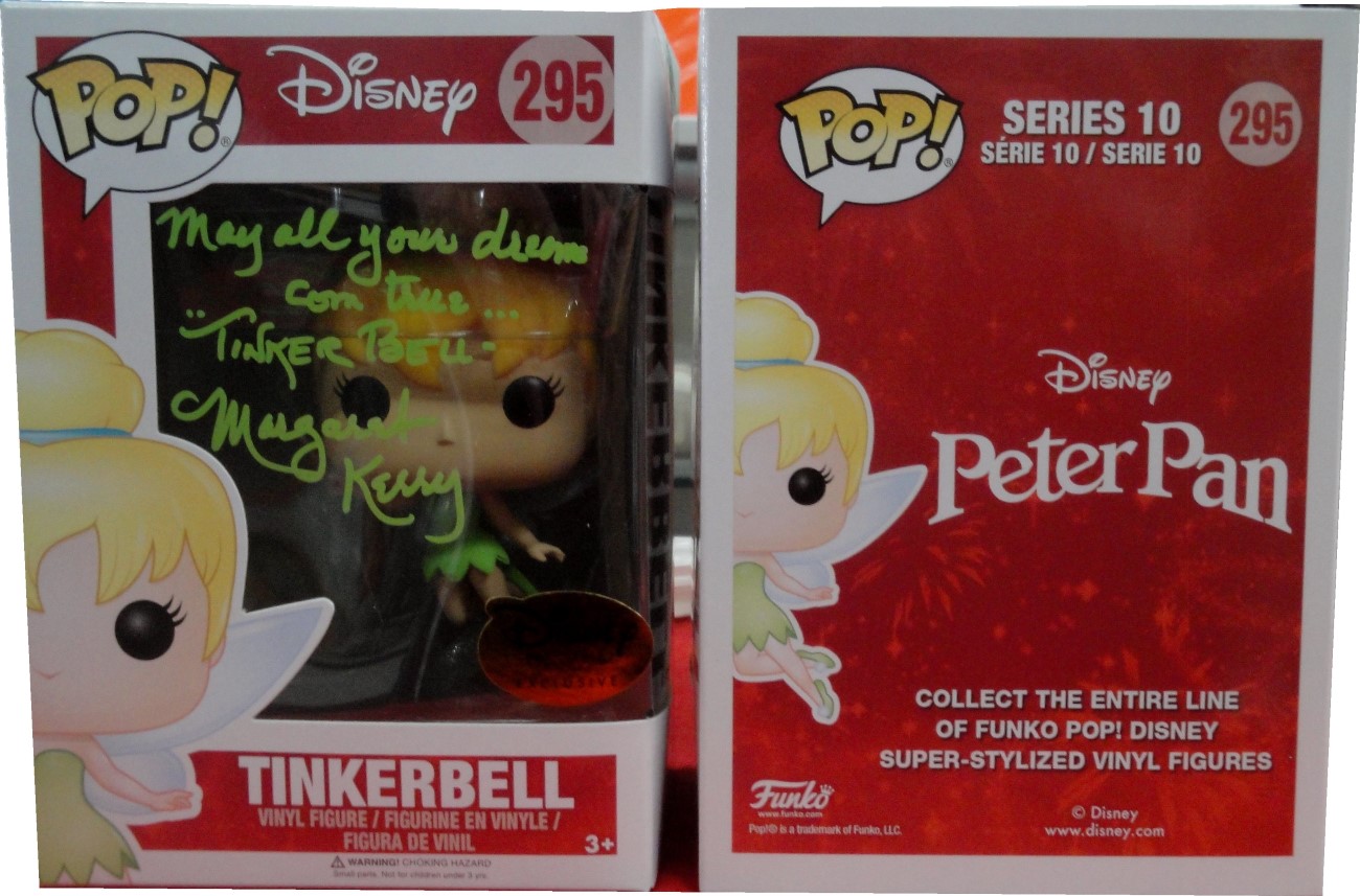 Margaret Kerry Auto Funko Pop! Tinkerbell May All Your Dreams Come True JSA