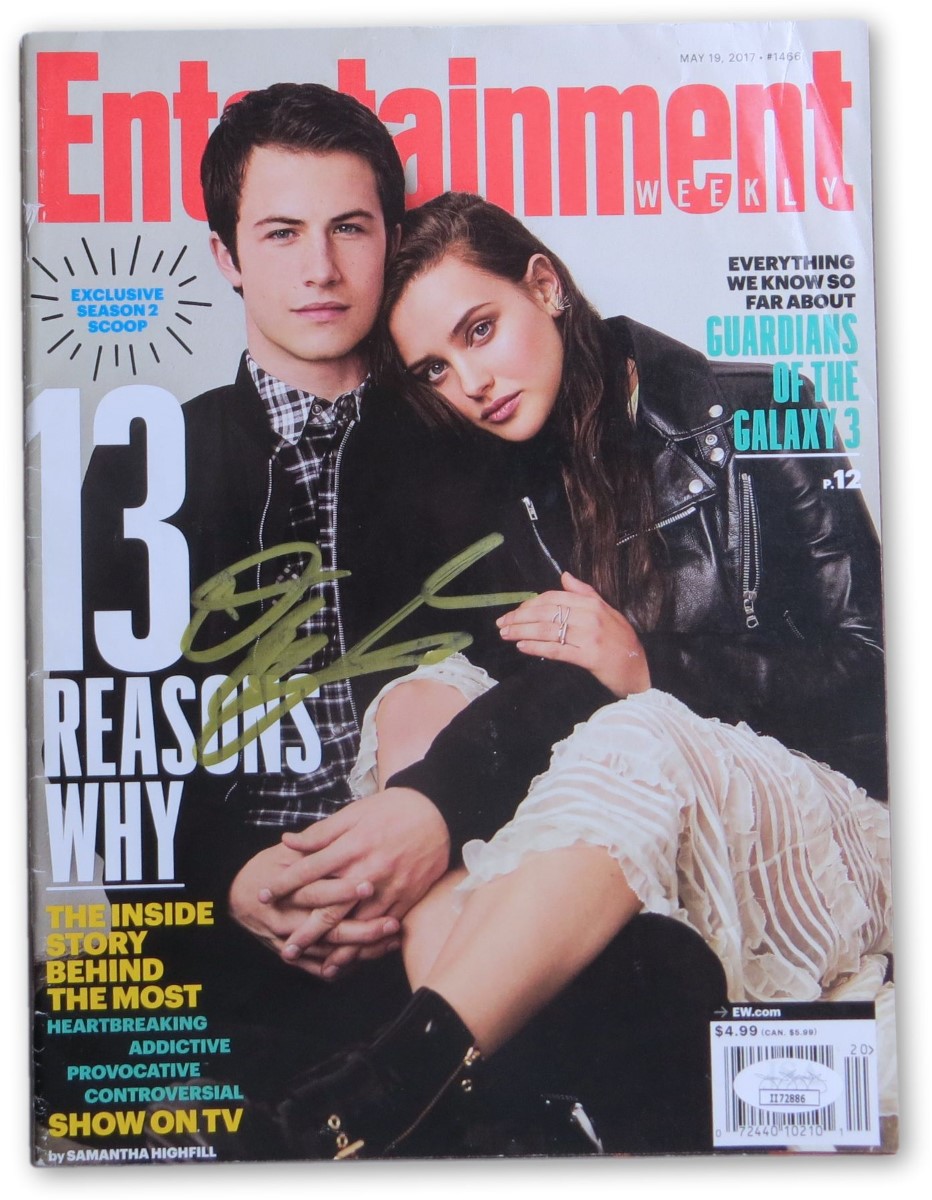 Dylan Minnette Signed Autographed Magazine 13 Reasons Why JSA