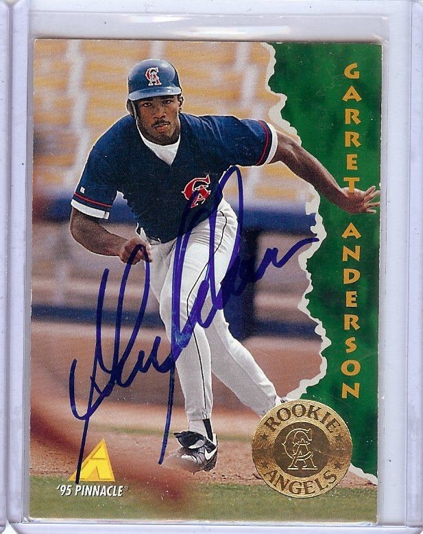 Garret Anderson Signed Autographed 8X10 Photo Anaheim Angels Swing JSA  AB41618 - Cardboard Legends