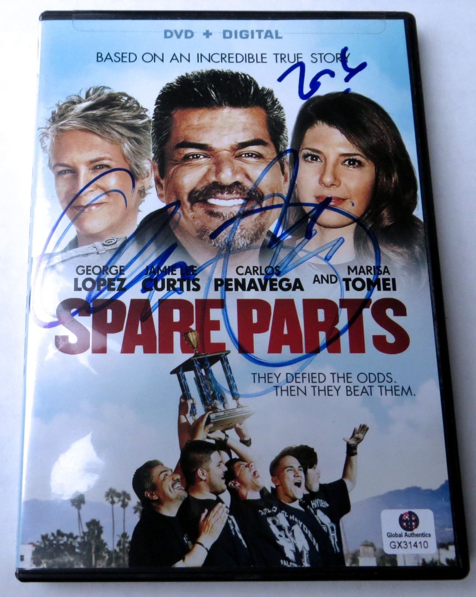 George Lopez Signed Autographed DVD Cover Spare Parts GX31410