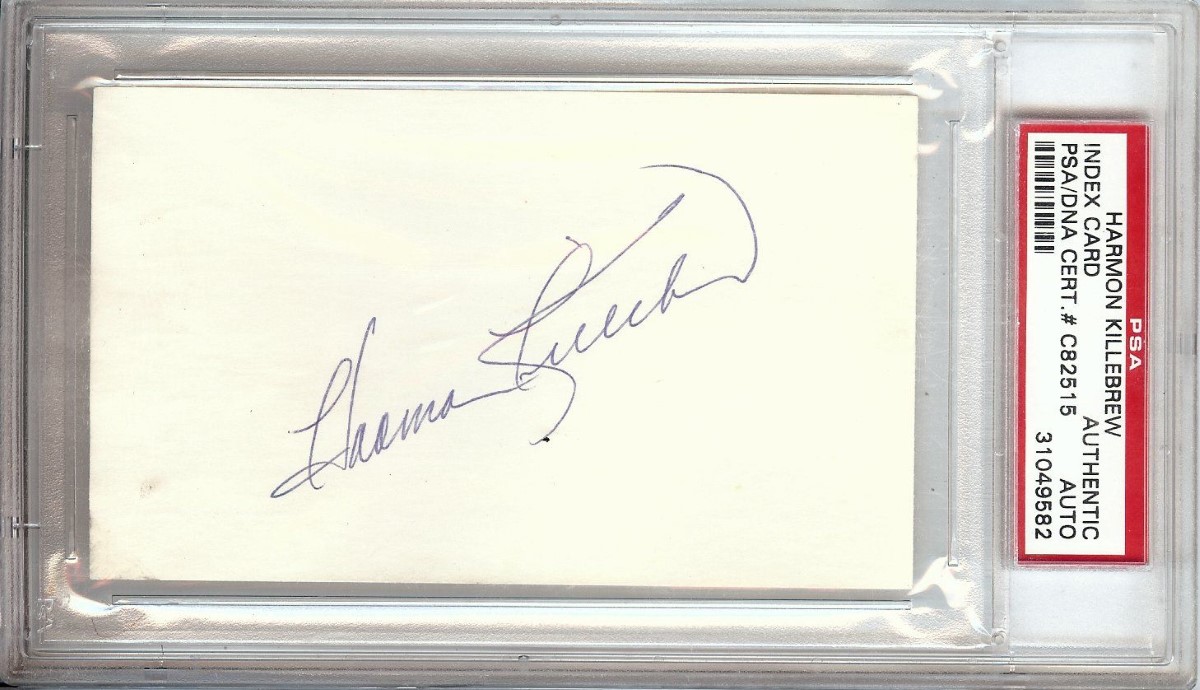 Harmon Killebrew Autographed Perez Steele