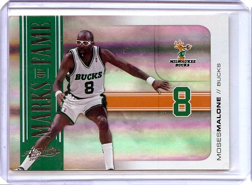 Moses Malone 2010-11 Absolute Marks of Fame Insert Bucks #7