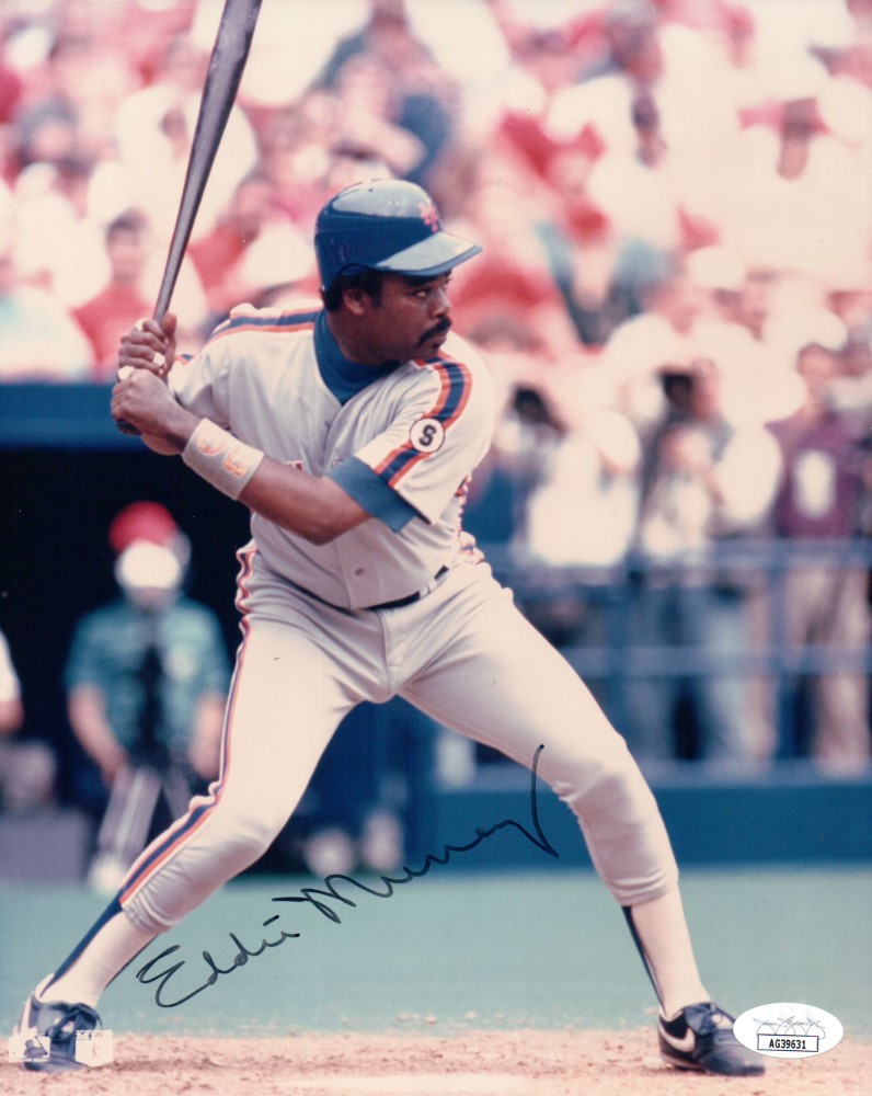 Eddie Murray Signed Autographed 8X10 Photo New York Mets at Bat