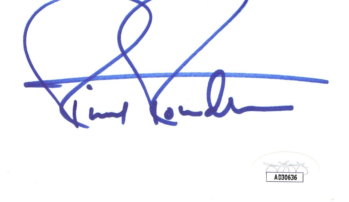 Richard Roundtree Signed Autographed Index Card Shaft Actor JSA