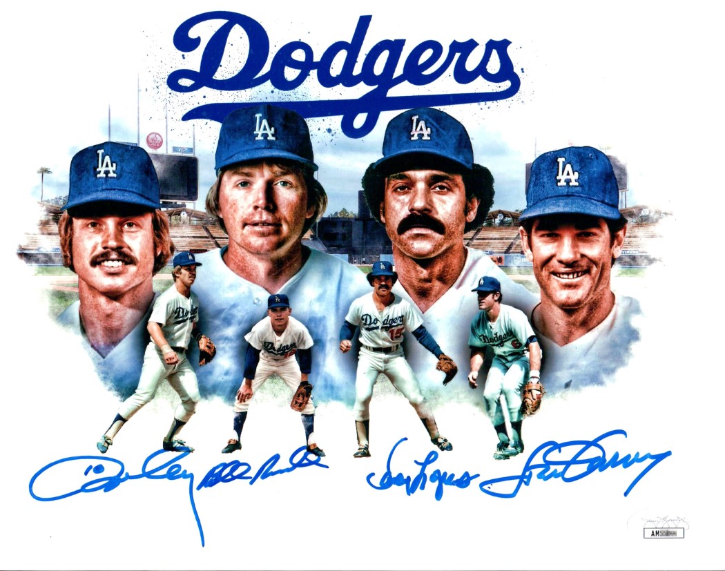 Ron Cey Davey Lopes Steve Garvey Russell Signed Dodgers Infield 16x20 Photo  JSA at 's Sports Collectibles Store