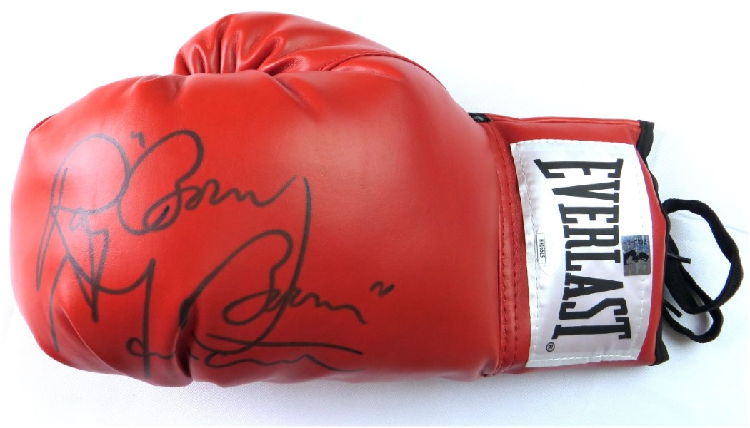 Ray Mancini Signed Everlast Red Boxing Glove w/Boom Boom at