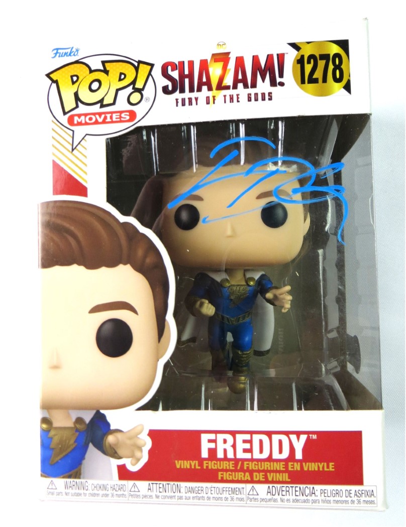 Jack Dylan Grazer Signed Autographed Funko POP! Shazam! Freddy BAS