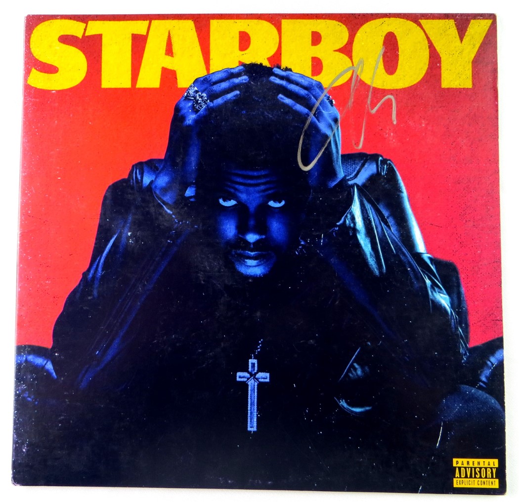 The Weeknd Signed Autographed Record Album Cover Starboy JSA