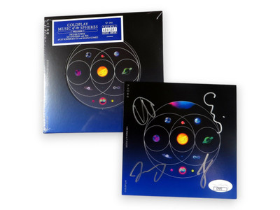 Coldplay Band Signed Autographed CD Insert Chris Martin Buckland +2 JSA ...