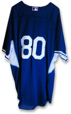 Los Angeles Dodgers Team Issue Batting Practice Jersey #95 MLB Blank MLB  COA - Cardboard Legends