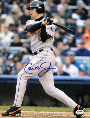 Cal Ripken Jr. Signed Autographed 11X14 Photo Orioles Road At Bat PSA ...