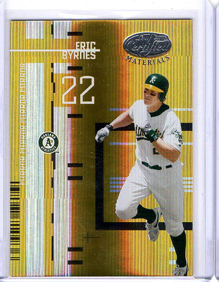 Eric Chavez 2005 Leaf Certified Mirror Gold Jersey Athletics #41 09/25