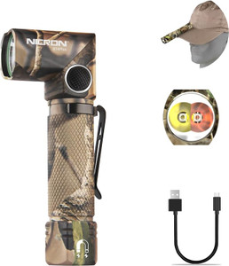 NICRON B74plus White/Red Light Flashlights Rechargeable