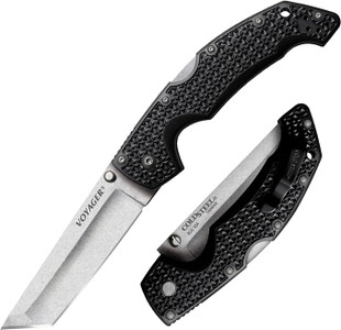 COLD STEEL Voyager Large 4" AUS10A Tanto Point Razor-Sharp Blade