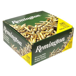 Remington High Velocity Rimfire 36 gr HP .22 LR Ammunition, 525 Rounds