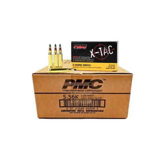 1,000 Round Case of PMC X-Tac 5.56 62gr Ammo
