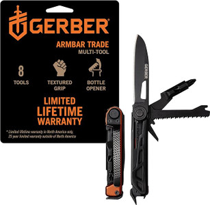 Gerber Gear Armbar Trade 8-in-1 Pocket Knife EDC Multitool