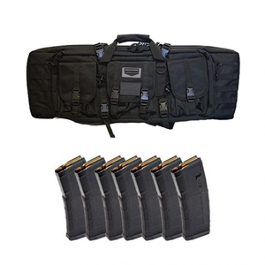 Birchwood Casey 36" Single Rifle Case & 7 Magpul PMAG