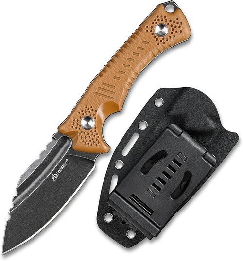 Sharp14C28N Steel Fixed Blade Hunting Knife with Sheath