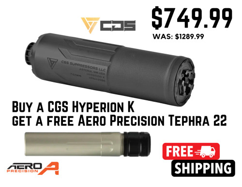 BOGO CGS Hyperion K w/ Aero Precision Tephra Clear Anodized