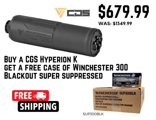 CGS Hyperion K w/ Case (200rd) Winchester Super Suppressed 300 Blackout