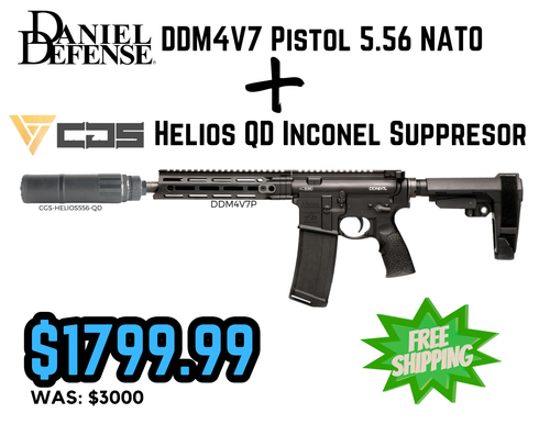 Daniel Defense DDM4V7 Pistol 5.56 NATO 10.3" Barrel