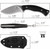 REAT Fixed Blade Knife, 4" D2 Steel Blade
