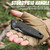 FLISSA Pocket Knife, 3.3" D2 Blade G10 Handle
